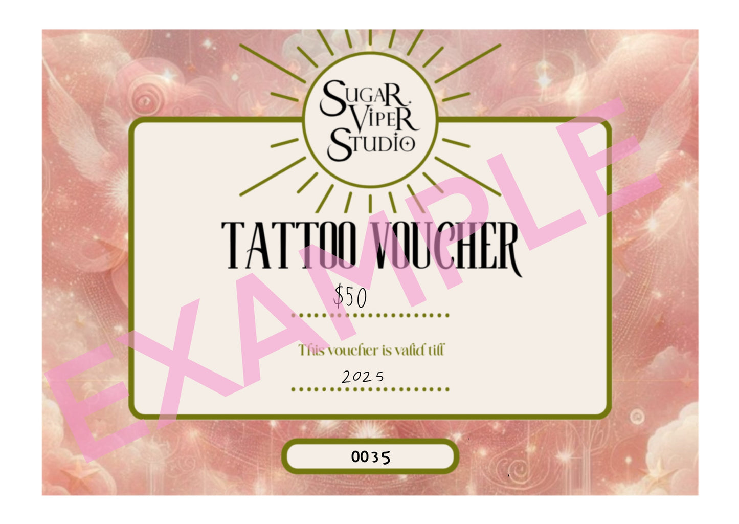 Sugar Viper Tattoo Vouchers